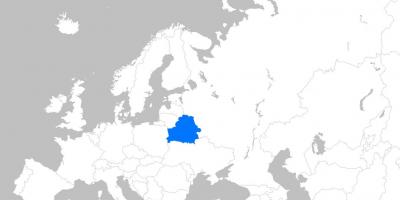 Kart over Hviterussland europa